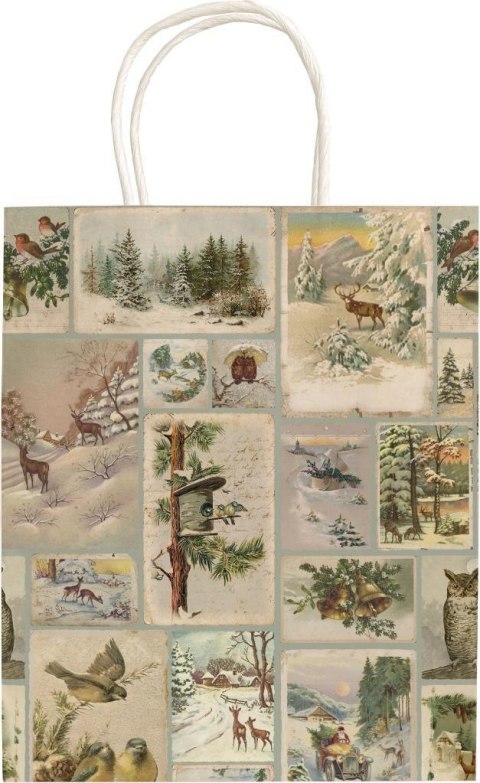 Torebka ozdobna A5 STBAG148 Zima Święta BN