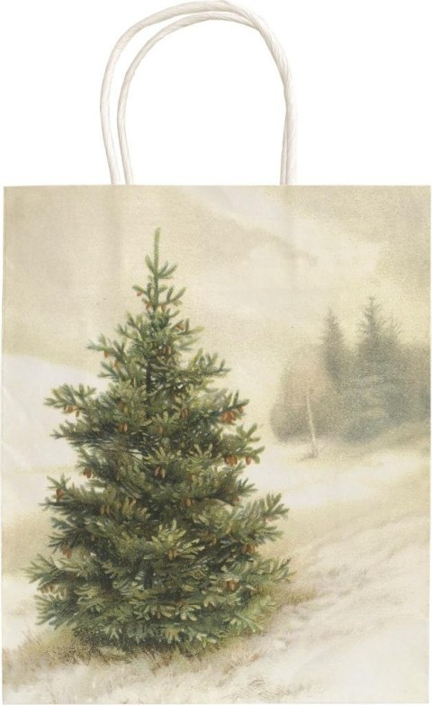 Torebka ozdobna A5 STBAG149 Jodła zimą BN