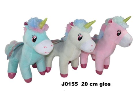 Jednorożec z głosem 20cm MIX