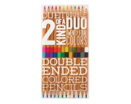 Kredki ołówkowe Duet 12=24 kolory