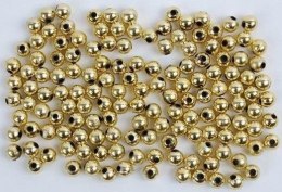 Koraliki 6mm złote 30g