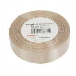 Wstążka satynowa migdałowa 25mm x 32m