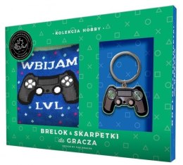 Zestaw brelok + skarpetki dla gracza Level