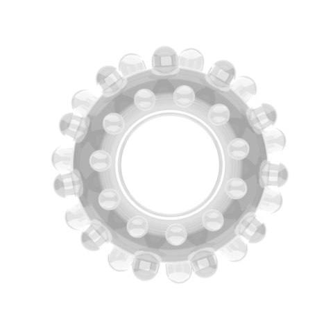 PIERŚCIEŃ POWER PLUS COCKRING PRZEZROCZYSTY 24-0503