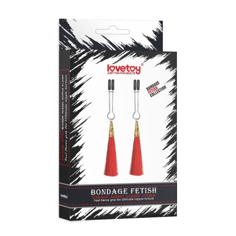 ZACISK NA SUTEK Z FRĘDZLAMI GLAMOUR 24-0509