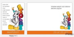 Karnet Happy B6 + koperta wzór nr 01