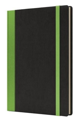 Notatnik A5 Pro M+ linia czarny/jasnozielony