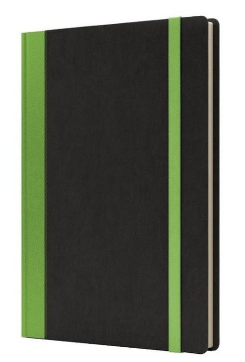 Notatnik A5 Pro M+ linia czarny/jasnozielony