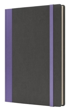 Notatnik A5 Pro M+ linia szary/fioletowy