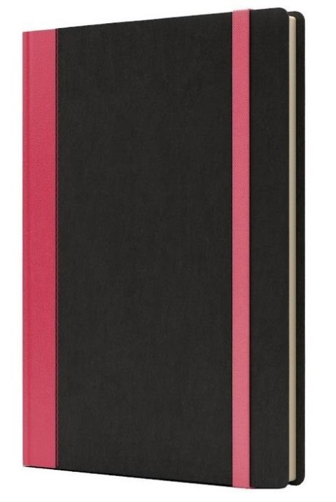 Notatnik B5 Pro L linia czarny/różowy