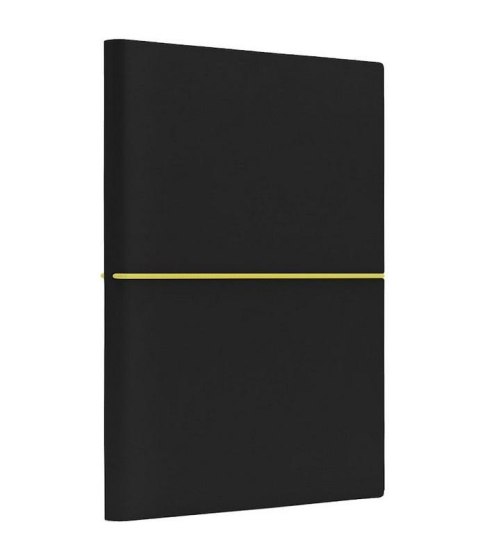 Notatnik B6 Fun S linia czarny/cytrynowy