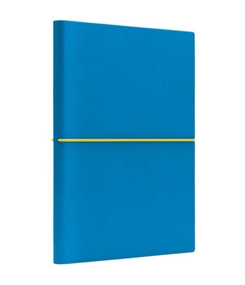 Notatnik B6 Fun S linia niebieski/cytrynowy