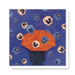 Kartka okolicznościowa. Bratki parasol