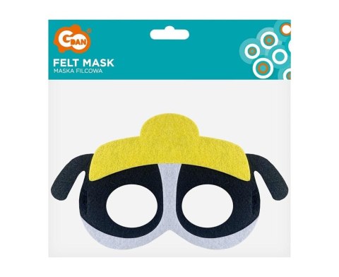 Maska filcowa psia brygada szef budowy 18x11cm