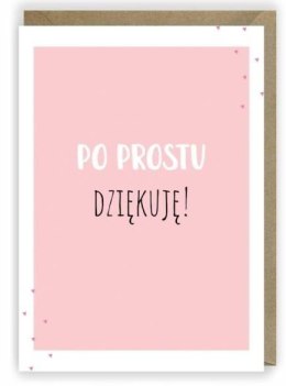 Kartka okolicznościowa, eko koperta Dziękuję K001