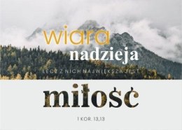 Karnet - Wiara, nadzieja, miłość - góry