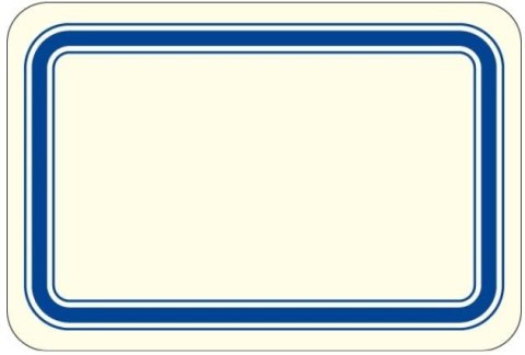 Naklejki dekoracyjne ETK 038 Niebieskie 6szt ROSSI