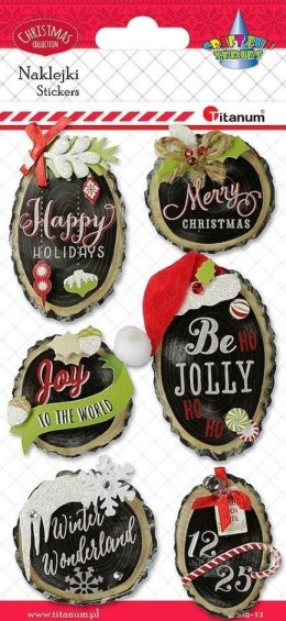 Naklejki papierowe 3D plastry drewna