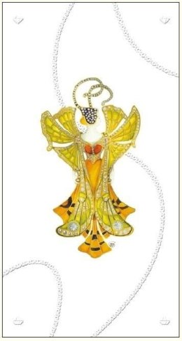 Karnet 12x23cm + koperta Wróżka