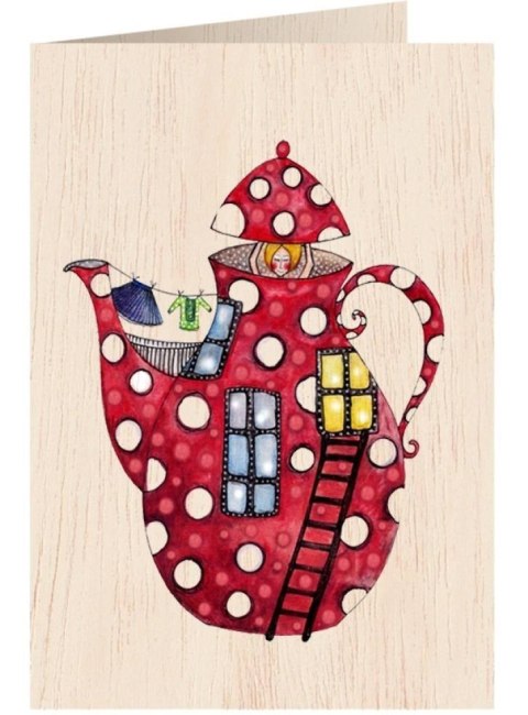 Karnet drewniany C6 + koperta Imbryk