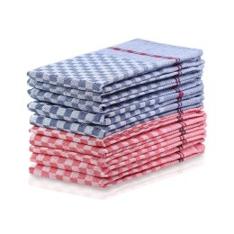 Ręcznik kuchenny LOUIE kolor indygo gładki motyw klasyczny 50x70 decoking - KIT/LOUIE/CHECKERED/RED&NAVY/10PACK/50x70