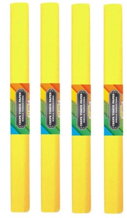 Bibuła marszczona 03 cytrynowa (10szt)