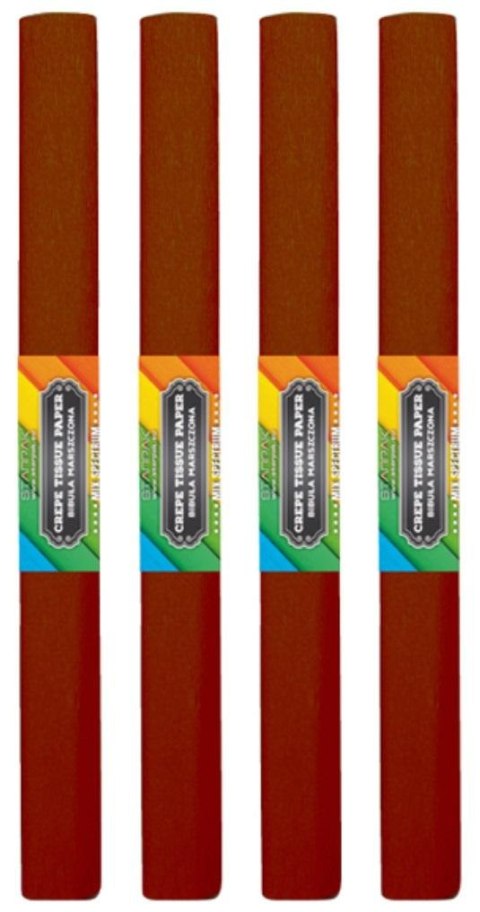 Bibuła marszczona 28 brązowa ciemna (10szt)