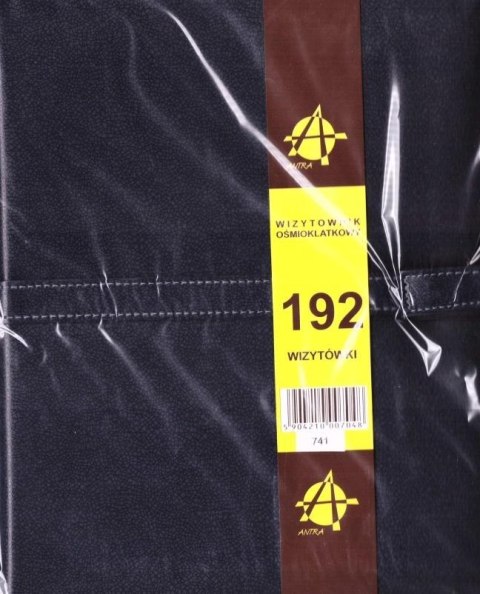 Wizytownik ośmioklatkowy 192 granatowy