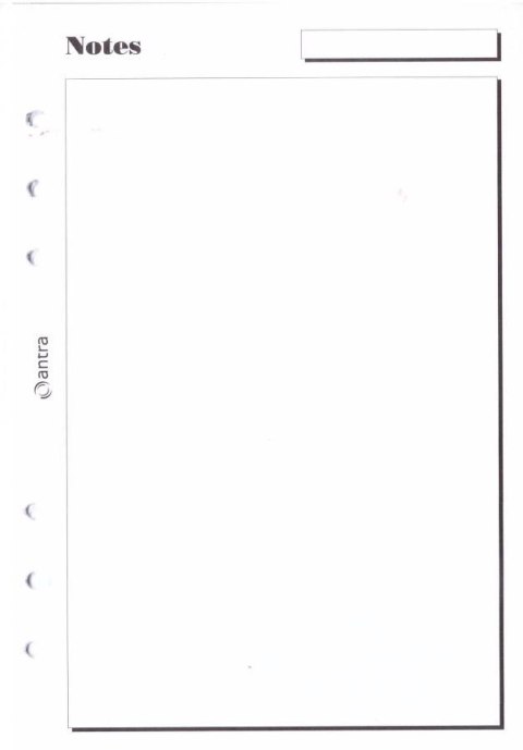 Wkład do organizera A5/notes ANTRA