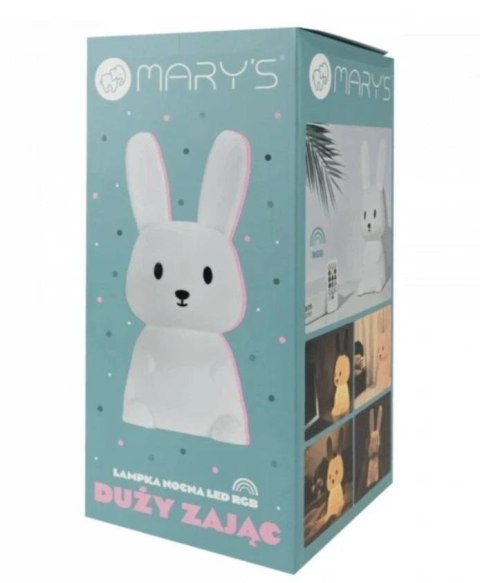 Lampka nocna LED Zając biały duży