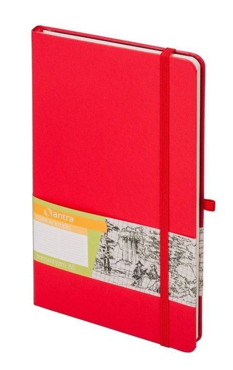 Notes A5 kropki Romantyzm czerwony