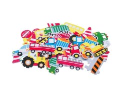 Naklejki z pianki transport 35szt