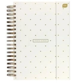 Album na zdjęcia B5/25K metaliczny biały