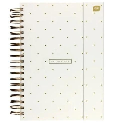 Album na zdjęcia B5/25K metaliczny biały