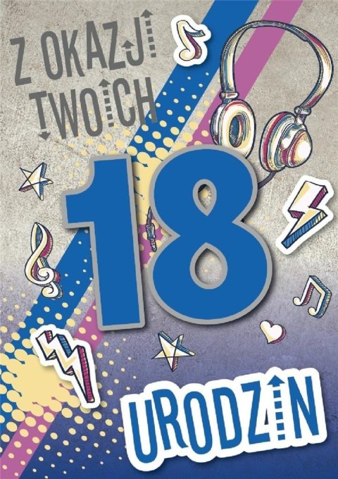 Karnet Urodziny Osiemnastka GM-821