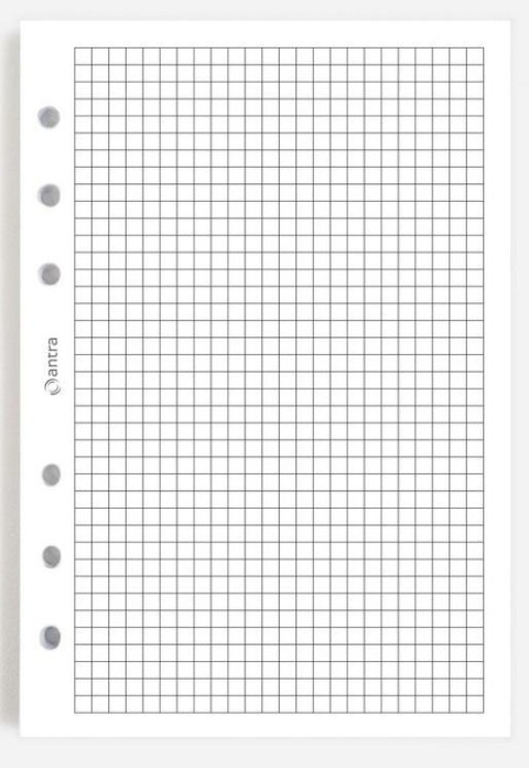 Wkład do organizera A5 kratka biała