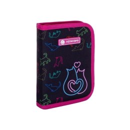 Piórnik pojedynczy 2 klapki bez wyp. LO&VE kotki