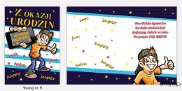 Karnet Young B6 + koperta nr 009 Urodziny