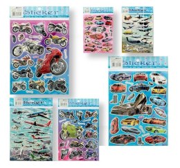 Naklejki laser transport 20x25mm MIX