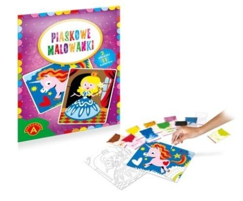 Piaskowe malowanki Księżniczka i Jednorożec ALEX