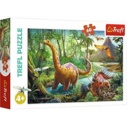 Puzzle 60 Wędrówka dinozaurów TREFL