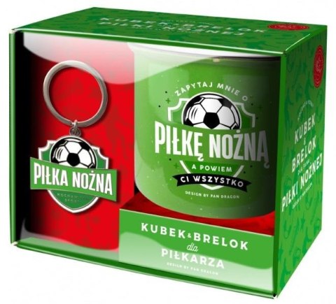 Zestaw kubek + brelok Hobby - Piłka nożna