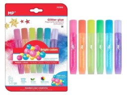 Klej brokatowy metaliczny 6 kolorów