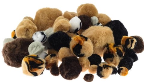 Pompony zwierzęta 54szt