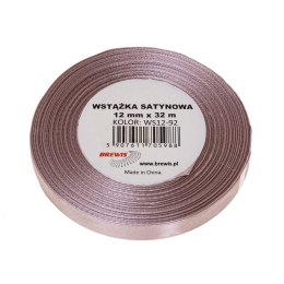 Wstążka satynowa pudrowy róż 12mm x 32m