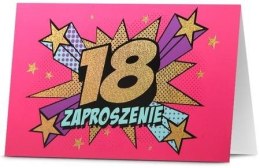 Zaproszenie Urodziny 18 (5szt)
