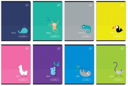 Zeszyt A5/32K trzylinia kolor BB Tropical (10szt)