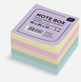 Kostka papierowa 85x85x35mm kolorowa klejona