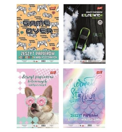 Zeszyt papierów kolorowych nabłyszczanych A4/10K