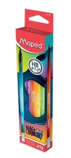 Ołówek z gumką Energy HB (12szt) MAPED